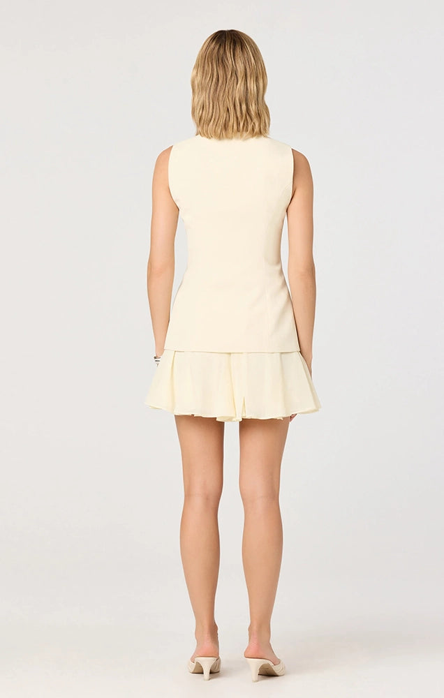 CHRISTEN CONTRAST VEST MINI DRESS
