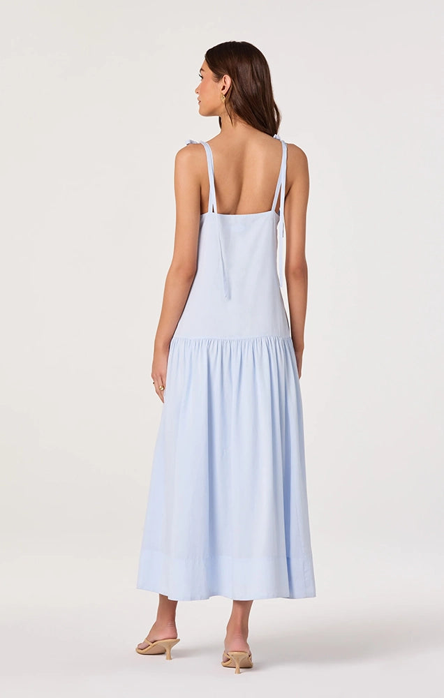 Amalina Drop-Waist Maxi Dress