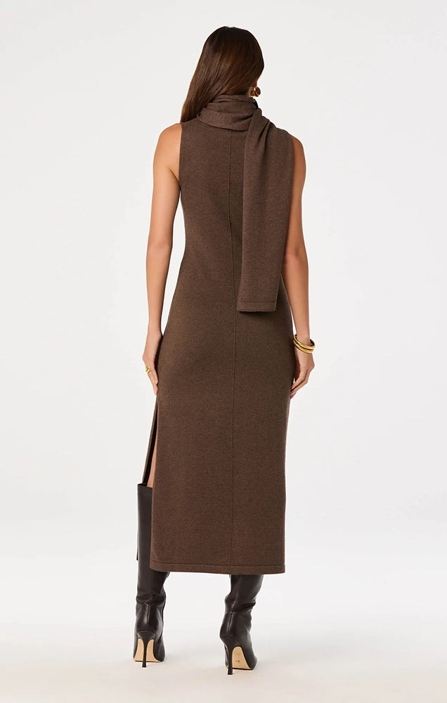Shyanne Turtleneck Scarf Sweater Dress
