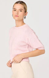 COLETTE SHORT SLEEVE FLECKED SWEATER