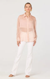 EVIE SHEER BUTTON UP SHIRT