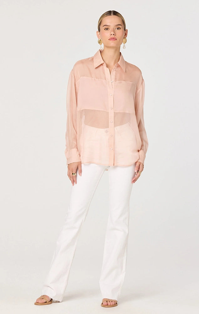 EVIE SHEER BUTTON UP SHIRT