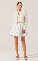 ASTR BLAISE PEARL BUTTON CARDIGAN