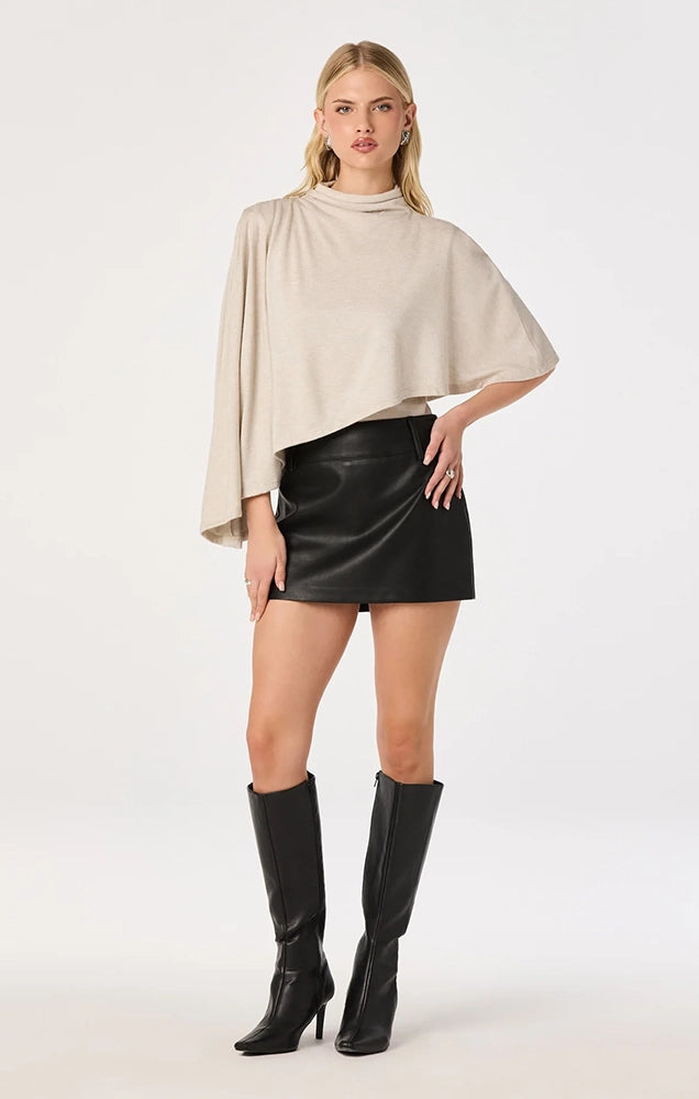Jailene Asymmetric Cape Top