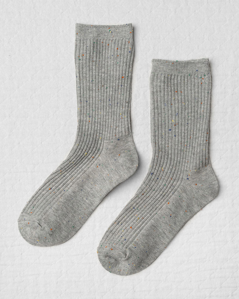 CONFETTI SOCKS IN ASH GREY