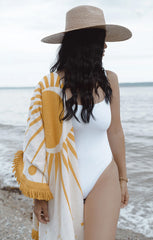 TOFINO TOWEL CO. ASTRO VELOUR ROUND TOWEL