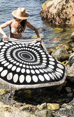 TOFINO TOWEL CO. AXEL VELOUR ROUND TOWEL
