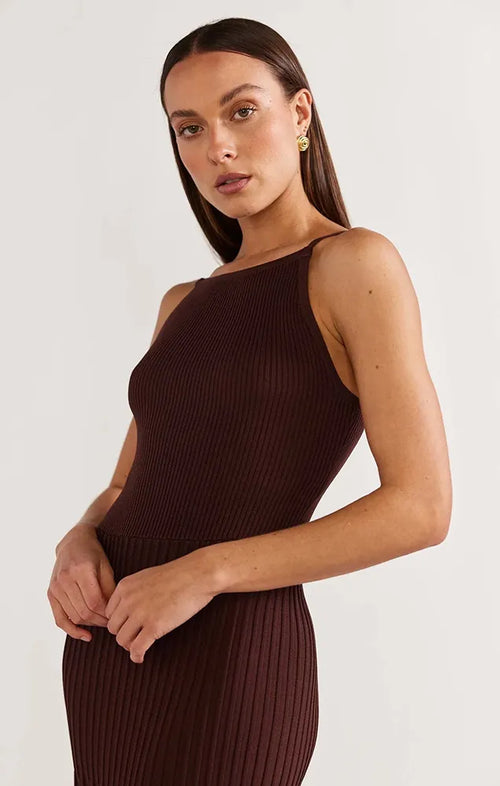 STAPLE THE LABEL ALDEN KNIT MIDI DRESS