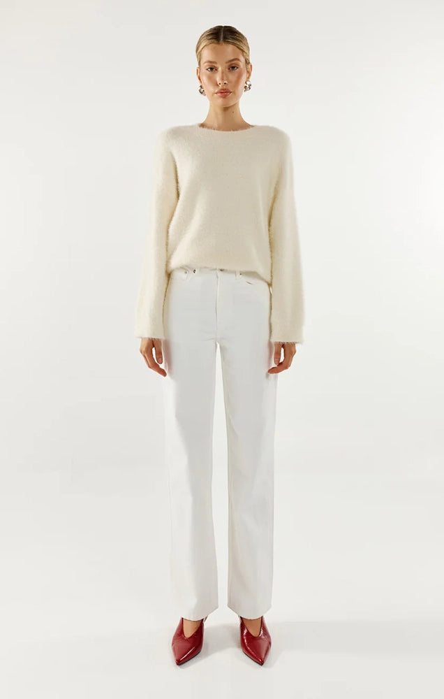 ANGELINA KNIT JUMPER IN WHITE