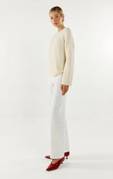 ANGELINA KNIT JUMPER IN WHITE