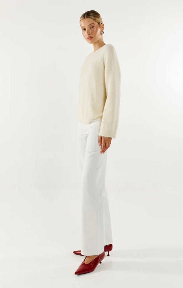 ANGELINA KNIT JUMPER IN WHITE