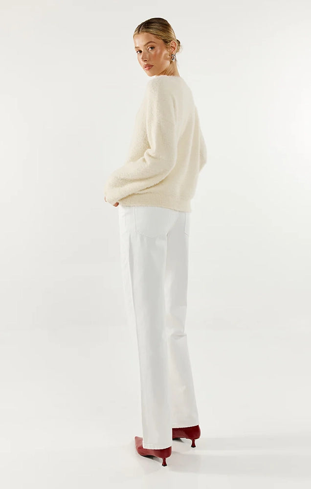 ANGELINA KNIT JUMPER IN WHITE