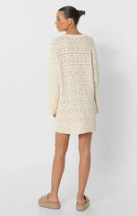 LOST IN LUNAR ASHA L/SLEEVE MINI DRESS