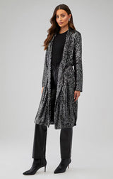 SHOW STOPPER DUSTER IN GUNMETAL