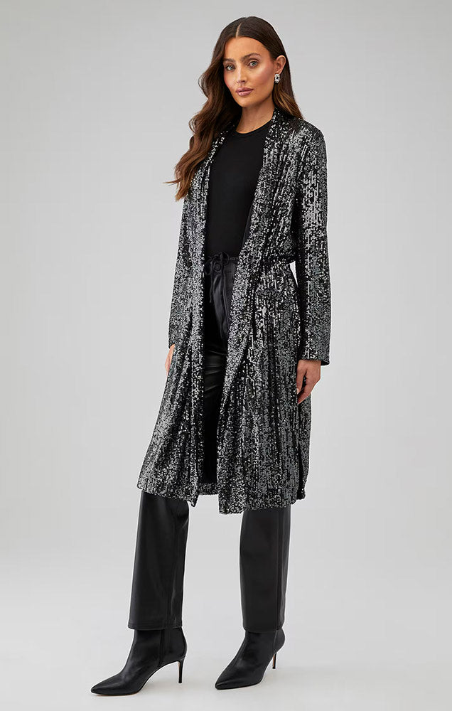 SHOW STOPPER DUSTER IN GUNMETAL