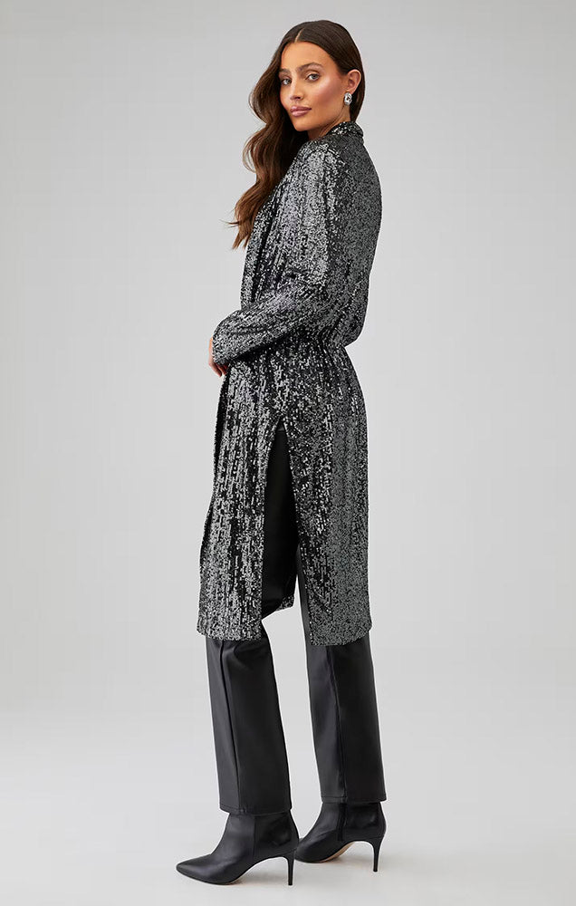 SHOW STOPPER DUSTER IN GUNMETAL