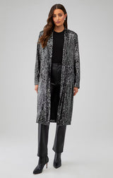 SHOW STOPPER DUSTER IN GUNMETAL