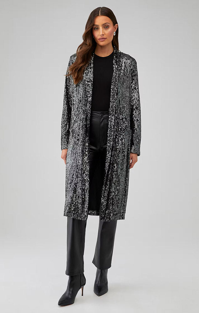 SHOW STOPPER DUSTER IN GUNMETAL