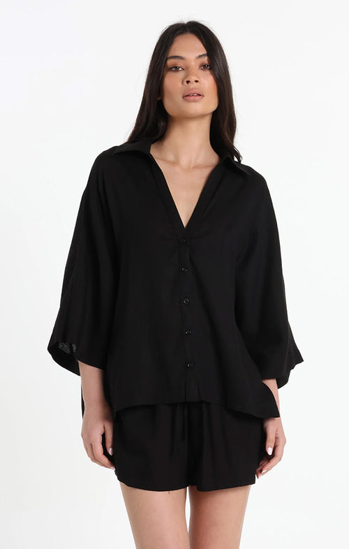 LOST IN LUNAR BILLIE SHIRT - NOIR