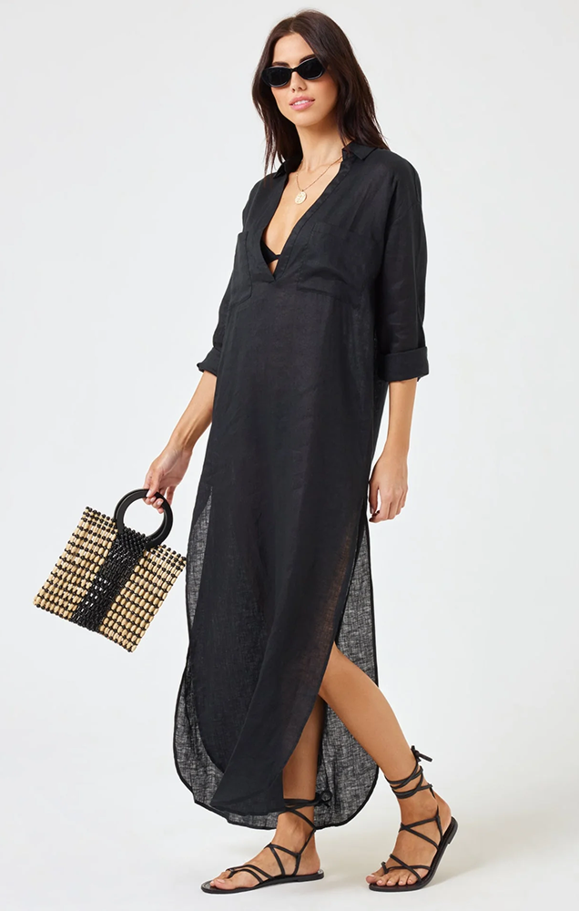 CAPISTRANO TUNIC IN BLACK