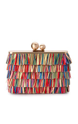 Carlita Carnivale Fringe Clutch Bag