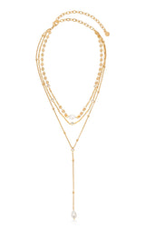 Forever Falling Pearl Lariat