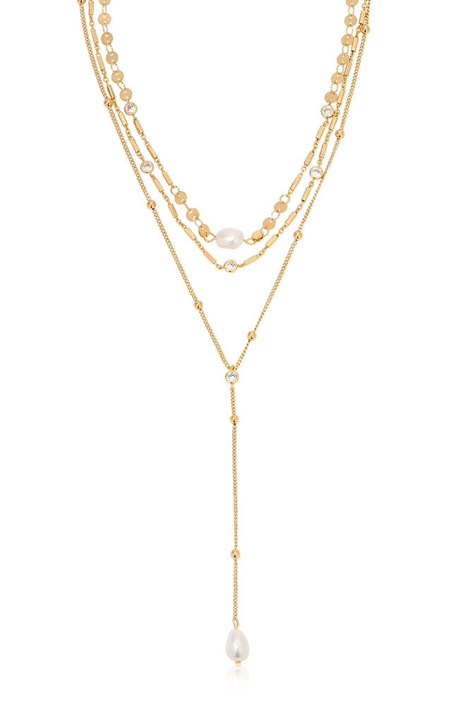 Forever Falling Pearl Lariat
