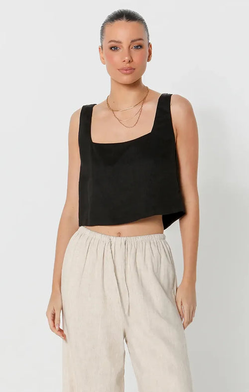 LOST IN LUNAR CELESTE TOP IN BLACK