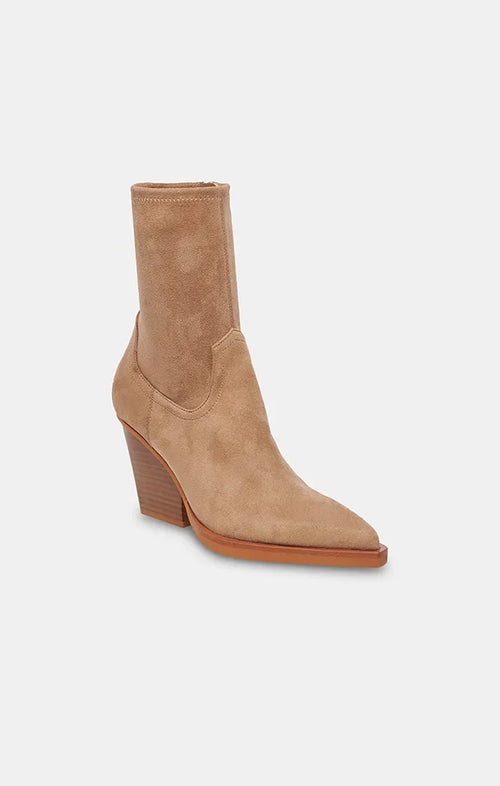 DOLCE VITA BOYD BOOTS IN TAUPE SUEDE