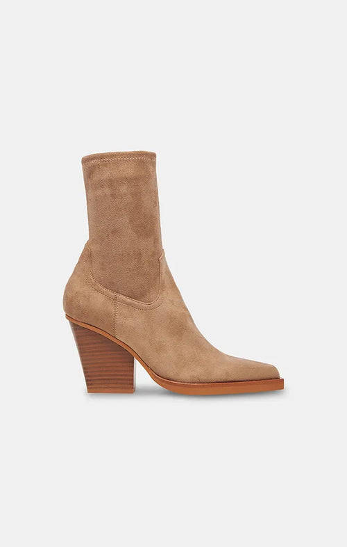 DOLCE VITA BOYD BOOTS IN TAUPE SUEDE
