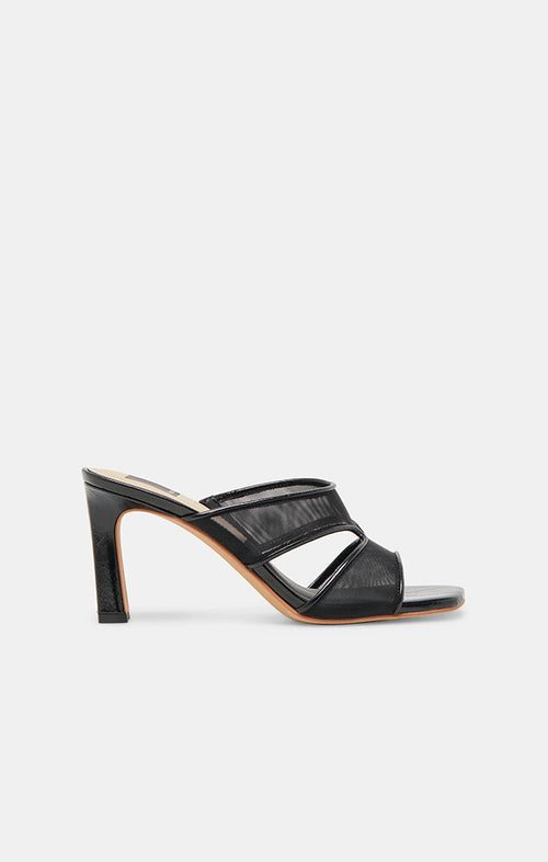 DOLCE VITA GITEL HEEL IN ONYX MESH