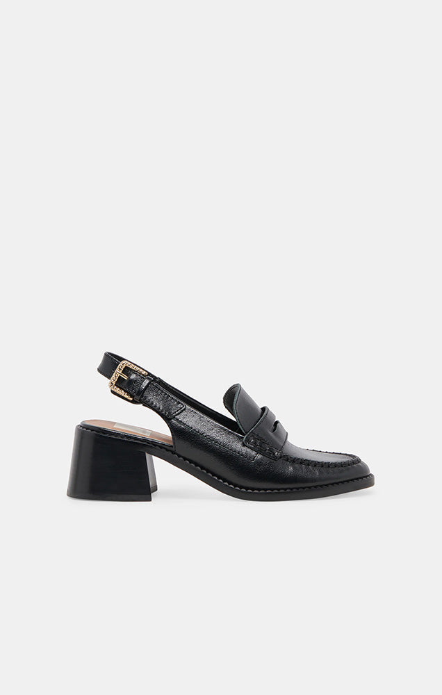 DOLCE VITA HARDI HIGH LOAFER IN BLACK PATENT