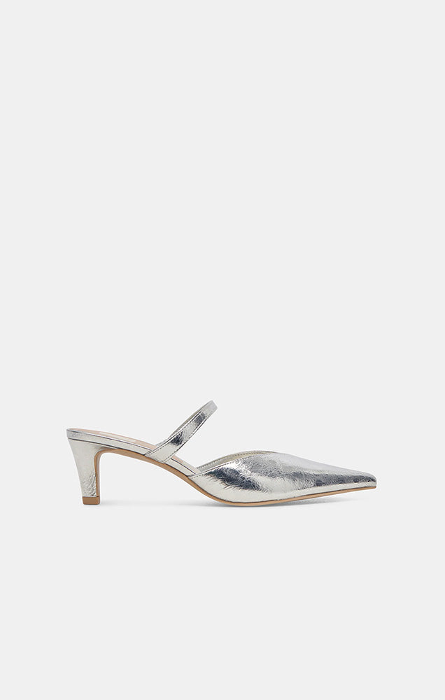 KANIKA MID HEEL IN SILVER