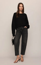 The Off Duty Mid-Rise Bowed Ankle Denim