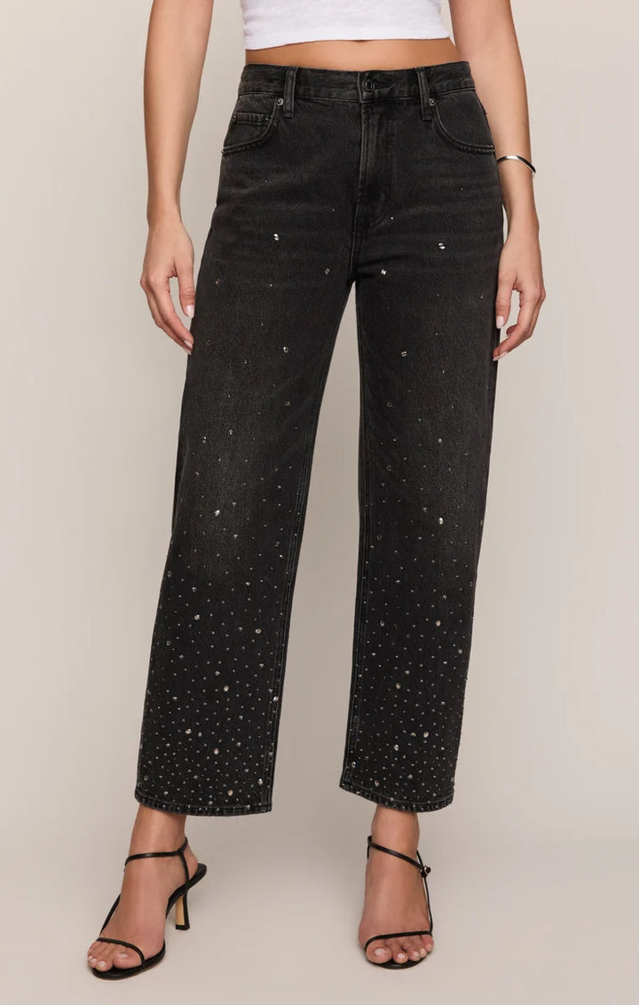 The Off Duty Mid-Rise Bowed Ankle Denim