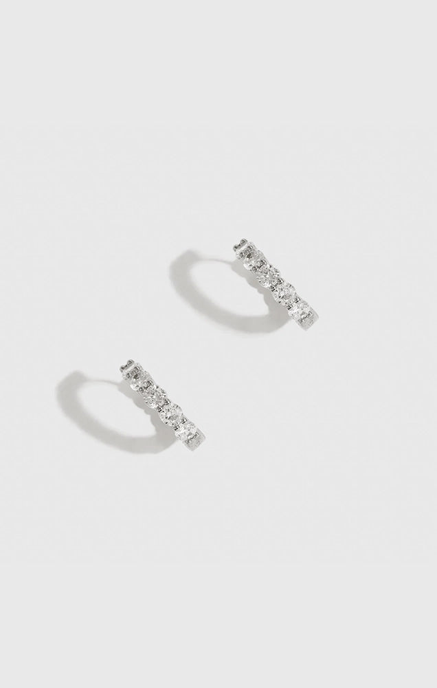 Inside-Out Pavé Huggies