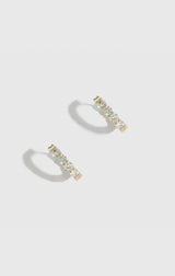 Inside-Out Pavé Huggies