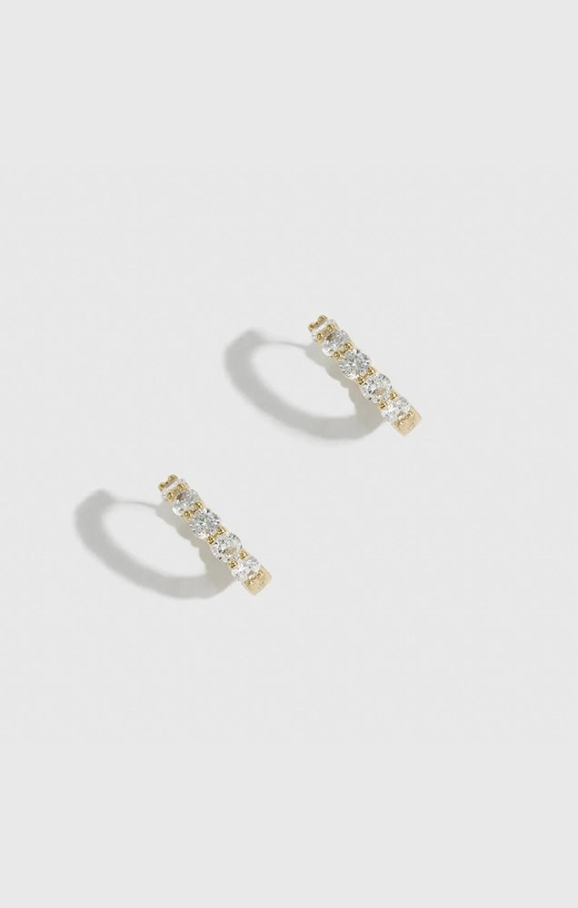 Inside-Out Pavé Huggies