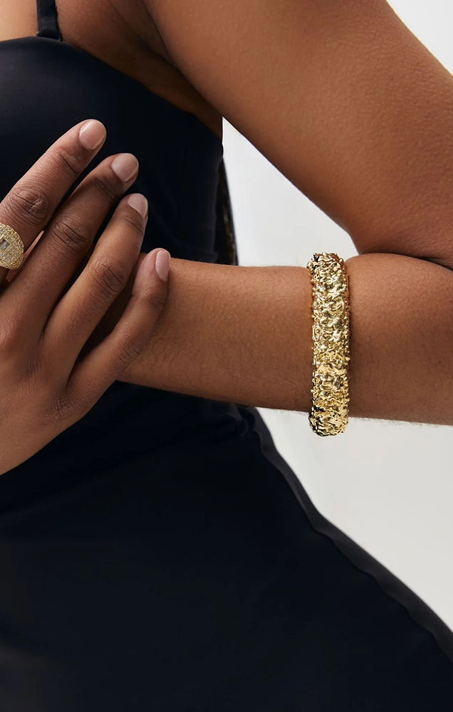 Thick Nugget Cuff Bracelet