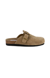 STEVE MADDEN DEACON SLIDE IN TAUPE