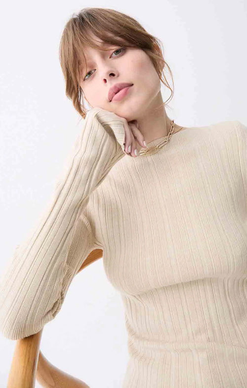 DÈLUC SINES SWEATER IN ECRU
