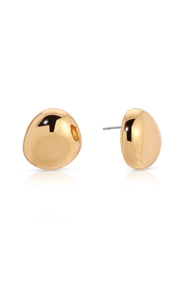 Polished Pebble Stud Earrings