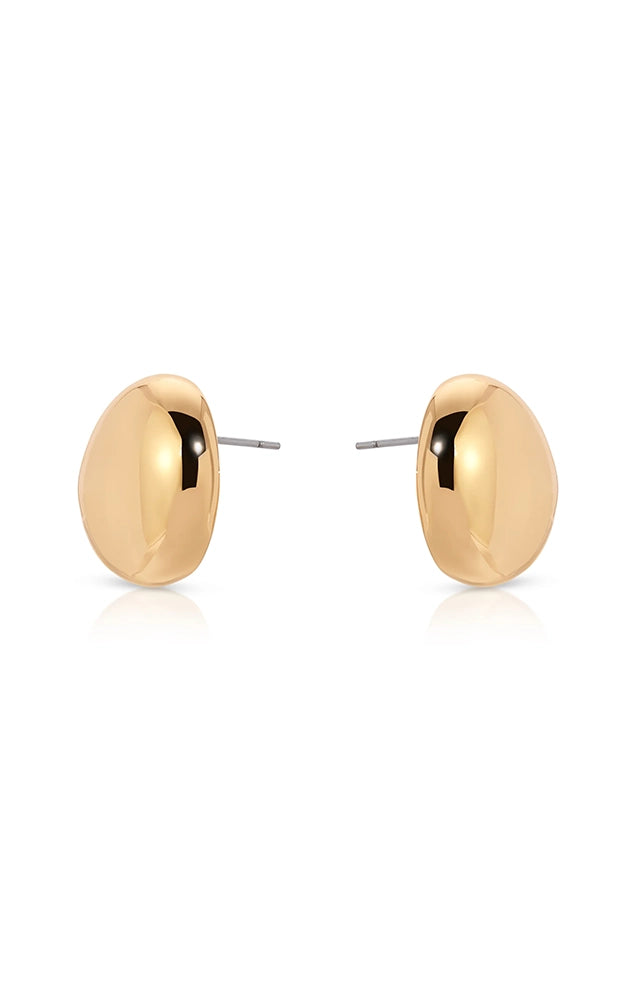 Polished Pebble Stud Earrings