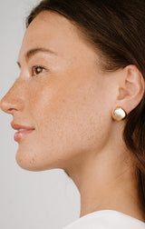 Polished Pebble Stud Earrings