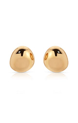 Polished Pebble Stud Earrings