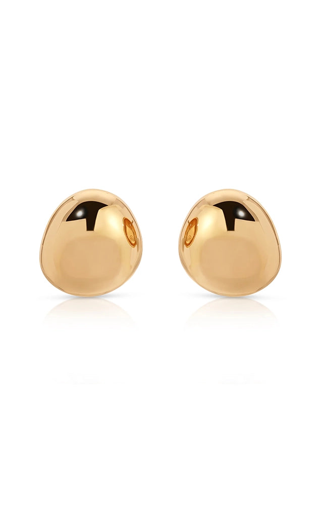 Polished Pebble Stud Earrings