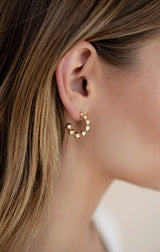 Bubble Huggie Hoops