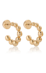 Bubble Huggie Hoops