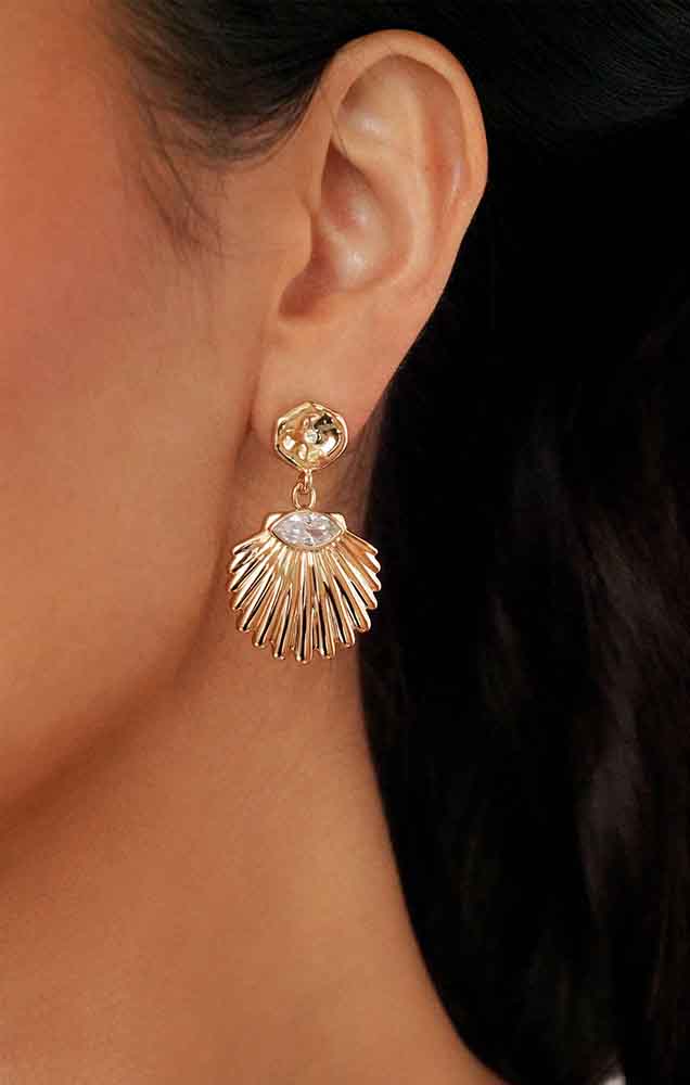Santorini Shell Drop Earrings