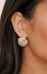 Santorini Shell Studs